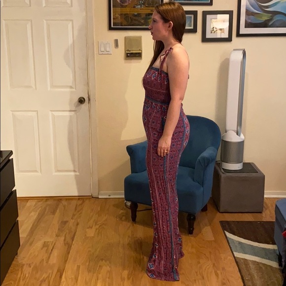 Forever 21 wide leg boho romper size small - Picture 4 of 9